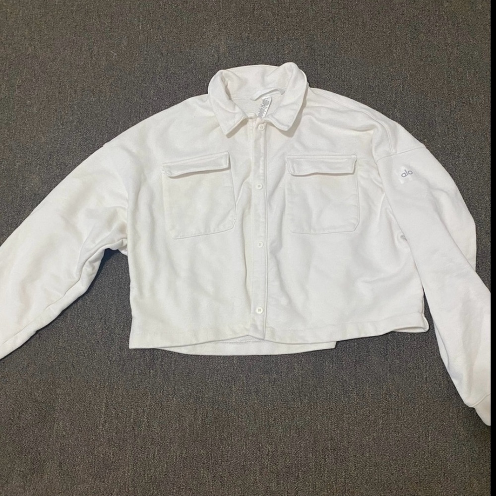 ALO Yoga Cream Textured Top